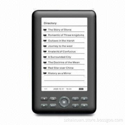 5-inch TFT E-book Reader, Resolution of 800 x 480 Pixels, USB2.0 USB Port